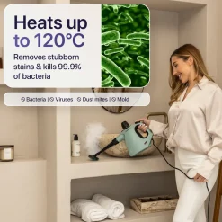 LUMAN 16 in 1 Stoomreiniger C3 - Handstoomreiniger - Handstomer - 16 Opzetstukken - Groen