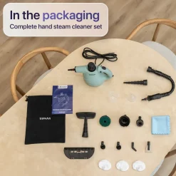Luman 16 In 1 Stoomreiniger C1 - Handstoomreiniger - Handstomer - 16 Opzetstukken - Groen