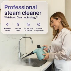 Luman 16 In 1 Stoomreiniger C1 - Handstoomreiniger - Handstomer - 16 Opzetstukken - Groen