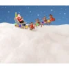 Lumineo Kerstdorp Beeld - Kerstman In Slee - 33,5 Cm - Met Licht