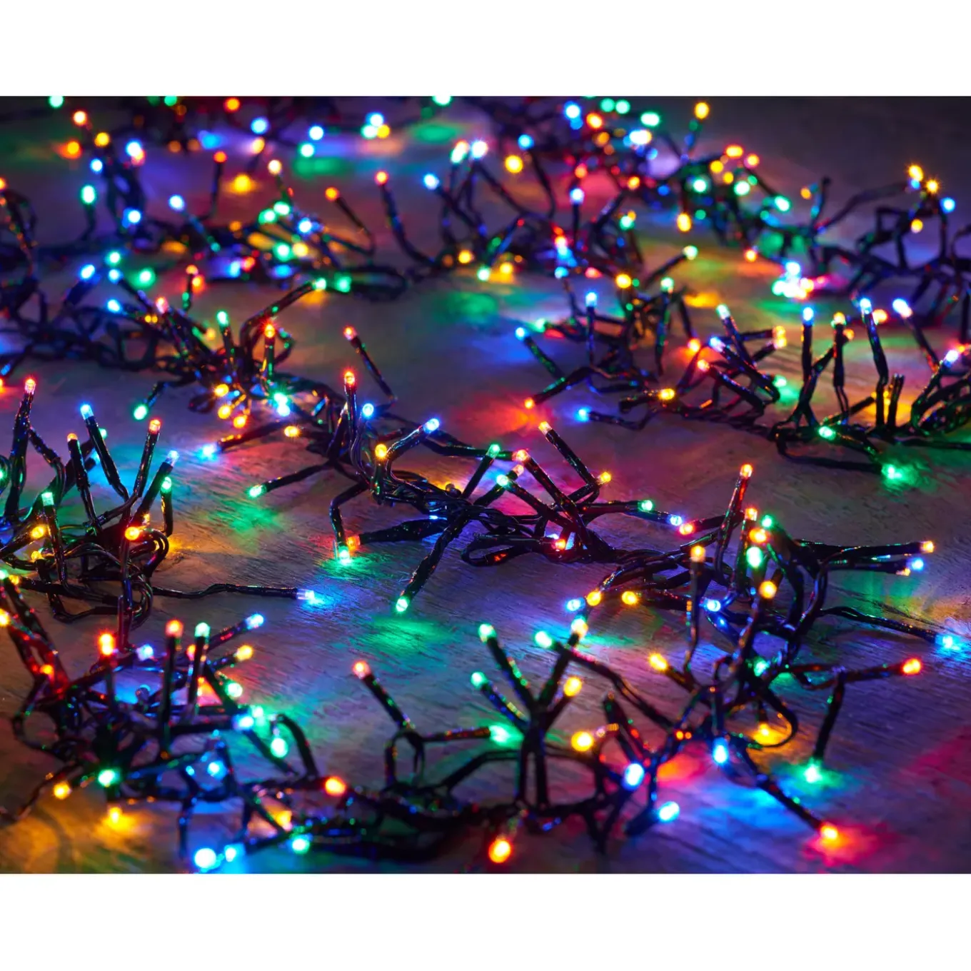 Lumineo Kerstverlichting - cluster - gekleurd - timer - 1152 LEDs