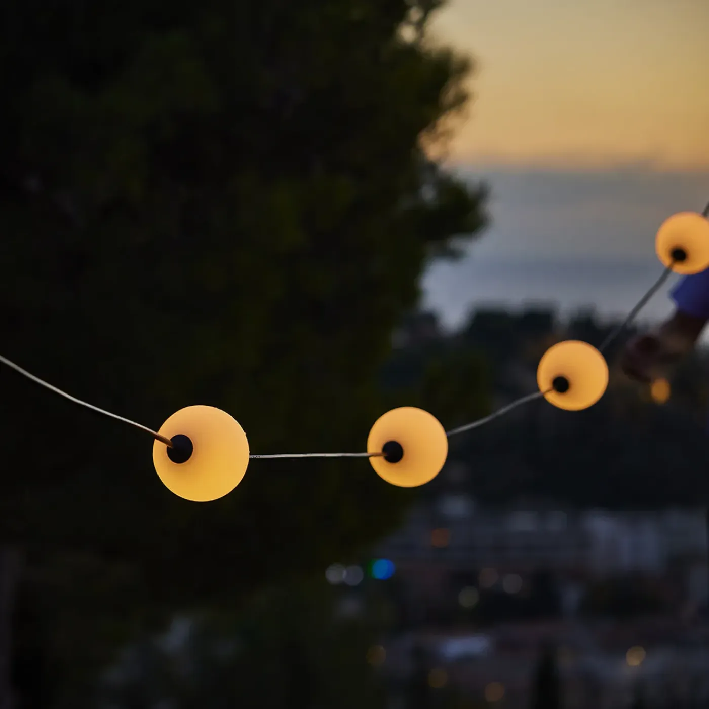 Lumisky Slinger Met 6 Ballen Wit 5.5m Bolly