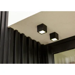 Lutec plafondlamp Gemini zwart 7W