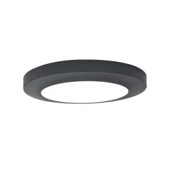 Lutec plafondlamp Kayah donkergrijs ⌀30,5cm 16,5W