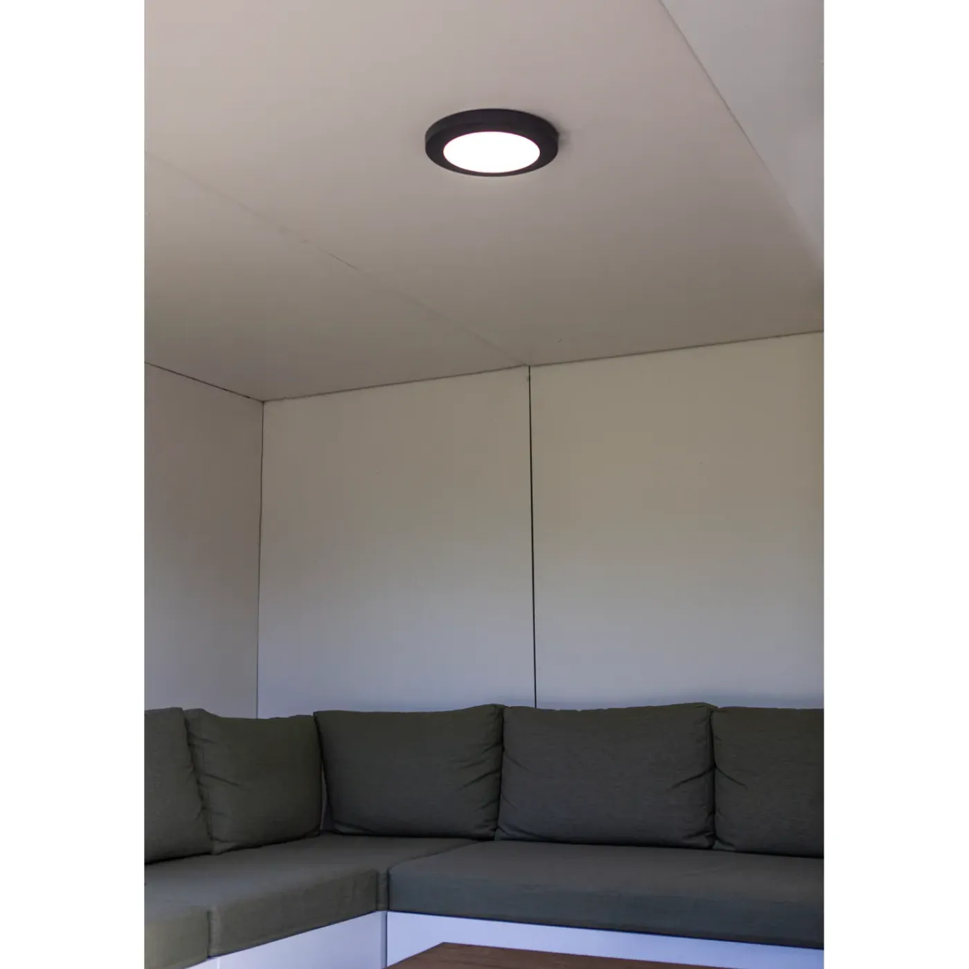Lutec plafondlamp Kayah donkergrijs ⌀30,5cm 16,5W