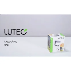 Lutec solar wandlamp Try zwart 8W met sensor