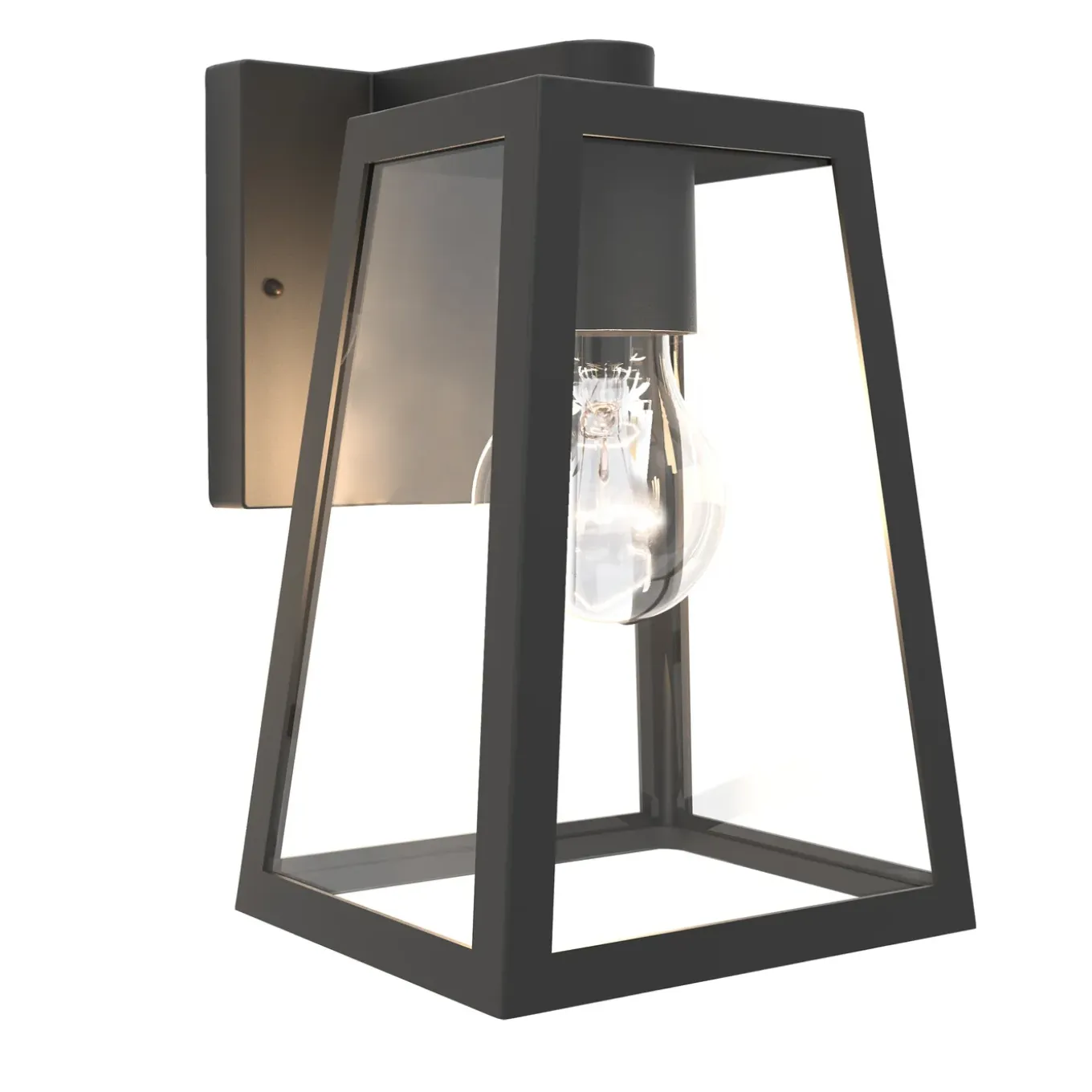Lutec wandlamp Fia zwart E27