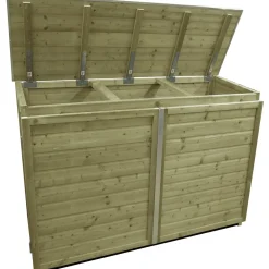 Lutrabox afvalcontainerkast 3 containers 176x65x125cm
