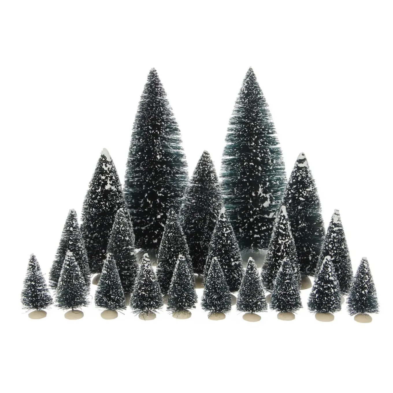 Luville Collectables Bristle Tree Assorted 21 Pieces - H23xd8cm
