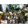 Luville Collectables Christmas Tree With Flashing Lights 3 Pieces Battery Operated - H15cm