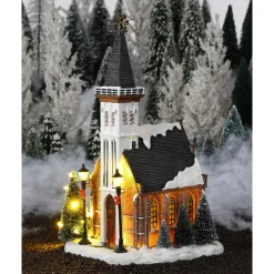 Luville Collectables Church Battery Operated - L15xb16 -5xh31cm