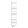 LuxeBath Badkamerradiator Sahara 400x1800 Mm, Wit, Recht Met Middenaansluiting