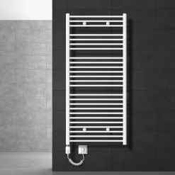 Luxebath Elektrische Badkamerkachel Sahara 750x1500 Mm Wit Rechte