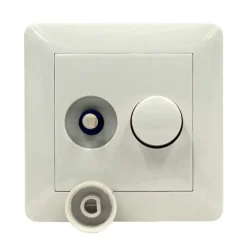 Lybardo - Duo Dimmer Led - Met Afdekplaat - 2 X 3-75w - Elektronische Zekering - Universeel - Inbouw