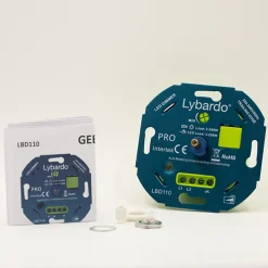 Lybardo - Led Dimmer Pro - Met Afdekplaat - 3-200w - Elektronische Zekering - Universeel - Inbouw
