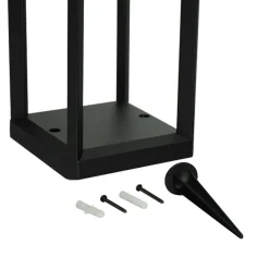 Lybardo - Solar Tuinverlichting - Lantaarn 50cm - Bewegingssensor - Warmwit - Dag-nacht Sensor