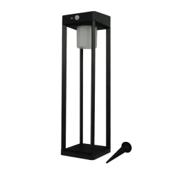 Lybardo - Solar Tuinverlichting - Lantaarn 50cm - Bewegingssensor - Warmwit - Dag-nacht Sensor