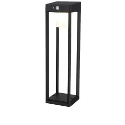 Lybardo - Solar Tuinverlichting - Lantaarn 50cm - Bewegingssensor - Warmwit - Dag-nacht Sensor
