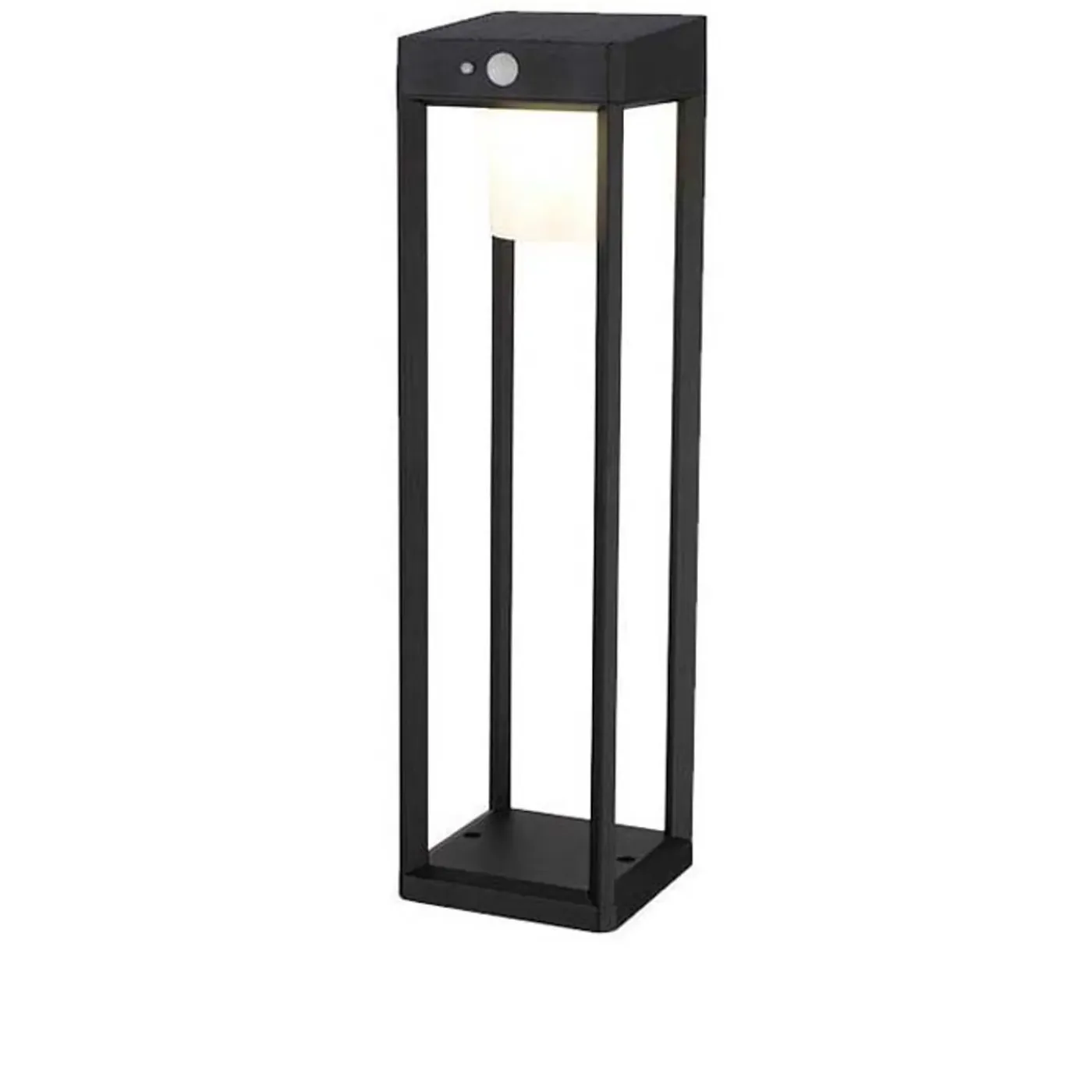 Lybardo - Solar Tuinverlichting - Lantaarn 50cm - Bewegingssensor - Warmwit - Dag-nacht Sensor