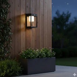 Lybardo - Solar Tuinverlichting - Wandlamp - Bewegingssensor - Warmwit - Dag-nacht Sensor