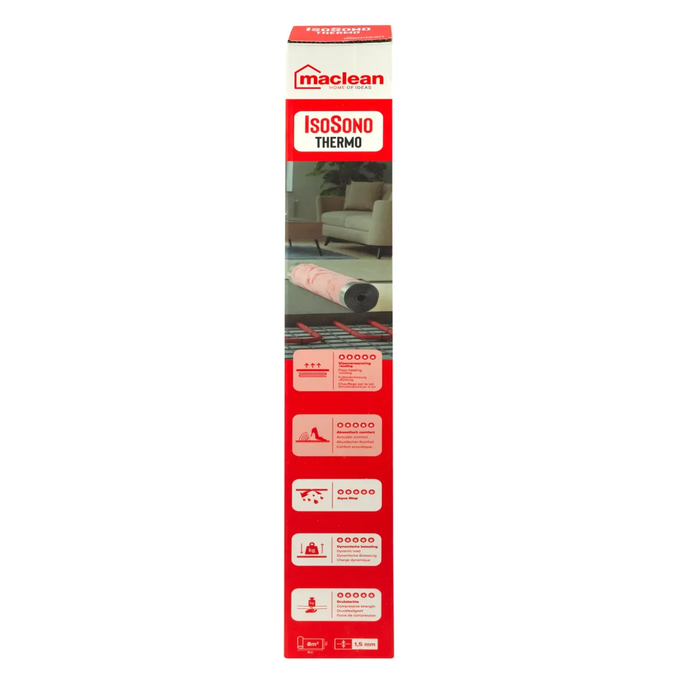 Maclean Products Laminaat Ondervloer IsoSono Thermo - 1,5mm - 8m²