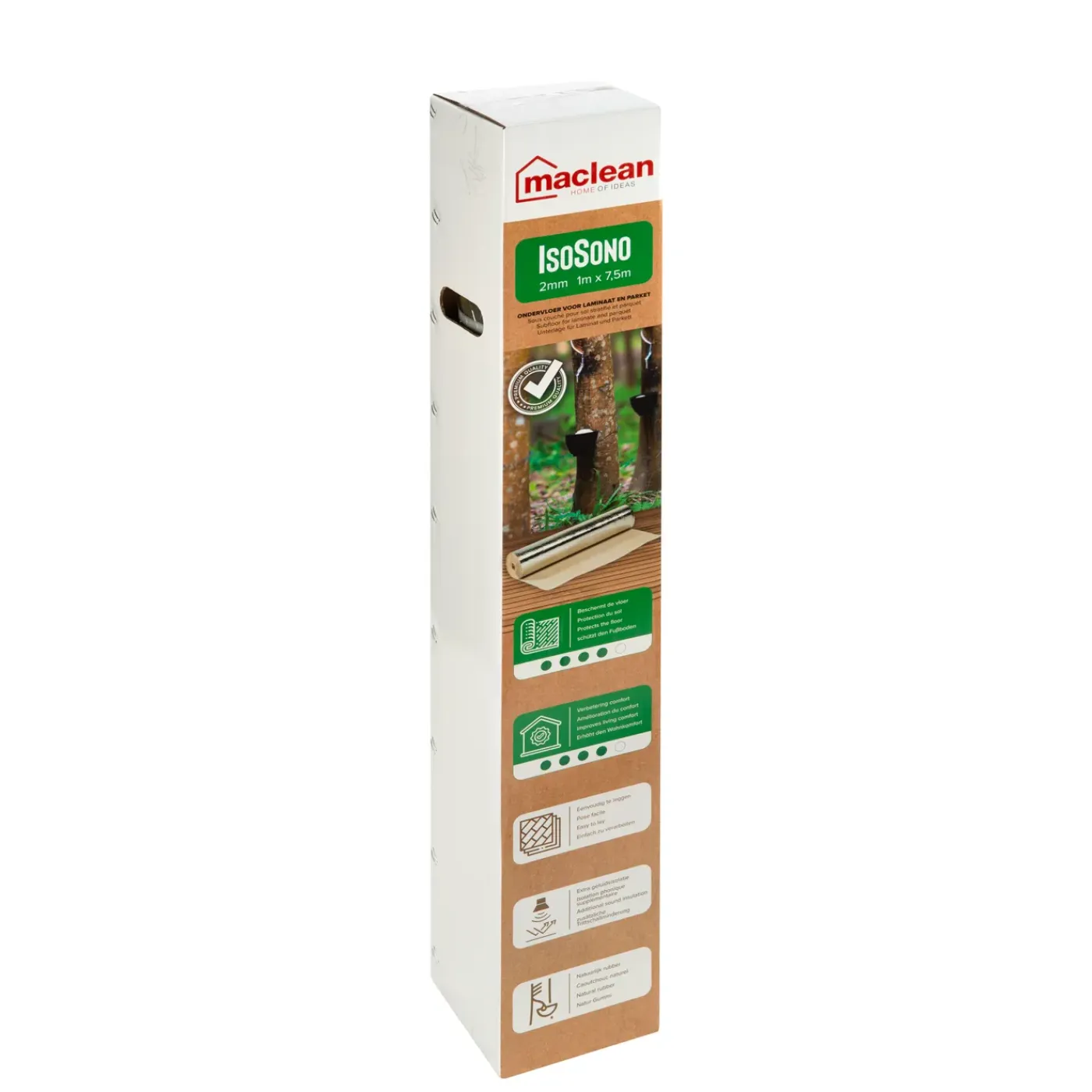 MacLean Products Laminaat Ondervloer IsoSono - 2mm - 7,5m²