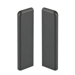 MacLean Products Plintaccessoire Classic Robuust - Zwart - Links en Rechts - 75mm - 2 stuks