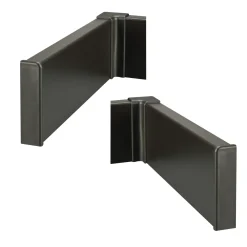 MacLean Products Plintaccessoire Classic Robuust - Zwart - Links en Rechts - 75mm - 2 stuks