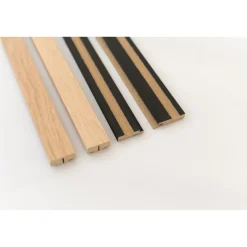 Maestro Latt afwerkprofielset - Pepper Oak + Matte Black - 277cm - 71x20mm