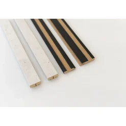 Maestro Latt afwerkprofielset - Raw Concrete + Matte Black - 277cm - 71x20mm