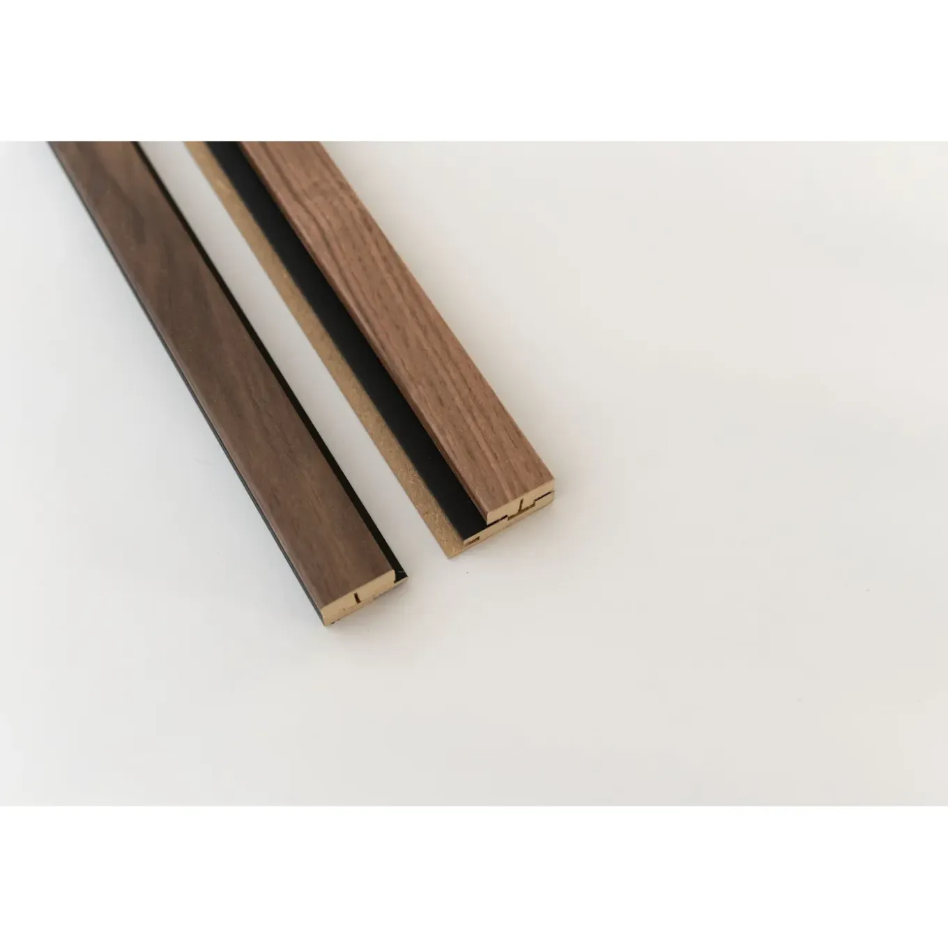 Maestro Latt afwerkprofielset - Castle Oak + Matte Black - 277cm - 71x20mm