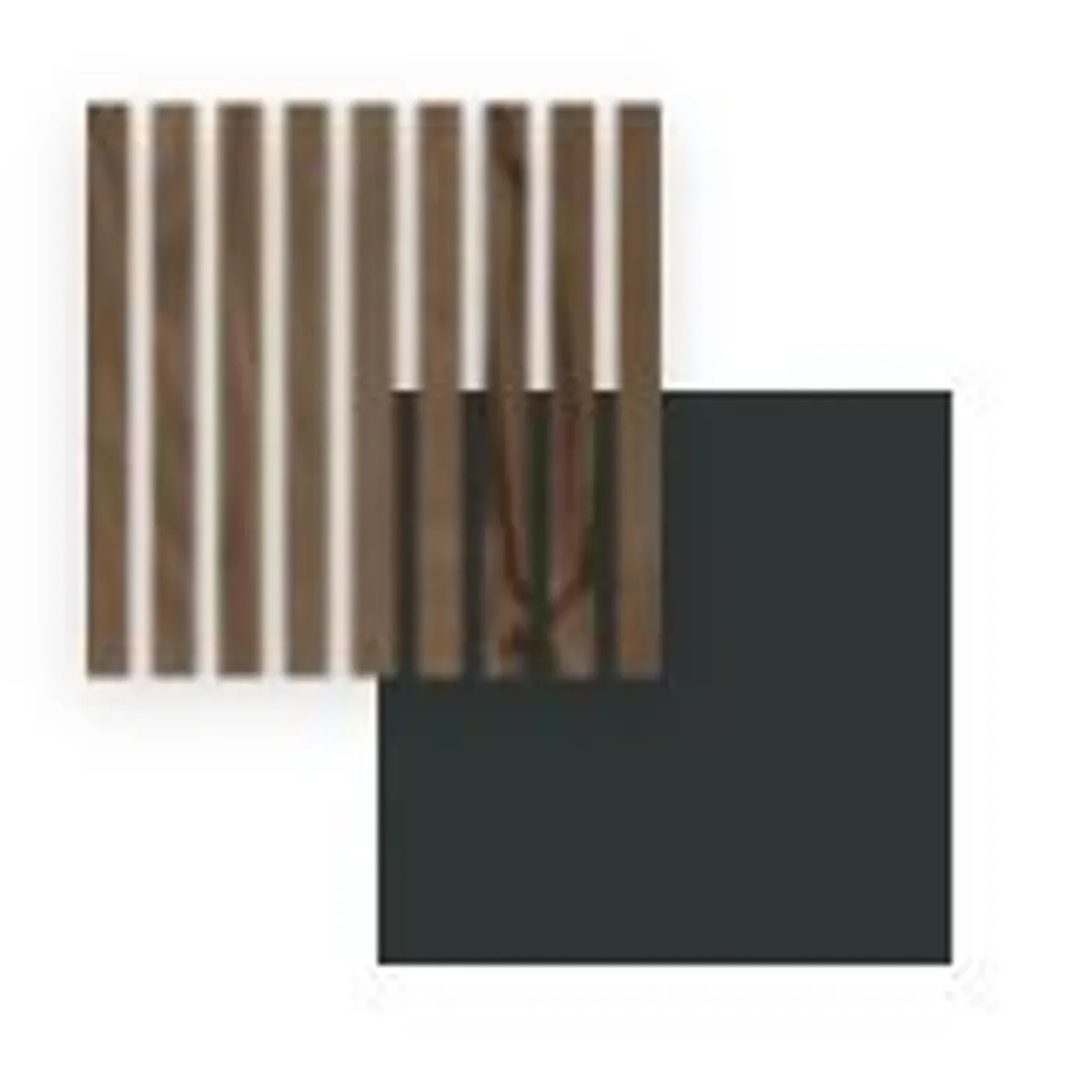 Maestro Latt lattenwand - Castle Oak + Matte Black - 277x30cm - 2 stuks