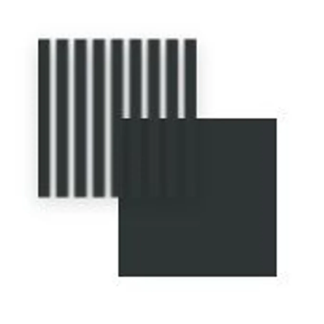 Maestro Latt lattenwand - Matte Black - 277x30cm - 2 stuks