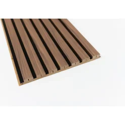 Maestro Latt Lattenwand - Warm Walnut + Black - 277x30xcm - 20mm - 2 stuks