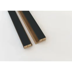 Maestro Latt Luxx afwerkprofielset - Matte Black + Luxx - 277cm - 71x20mm