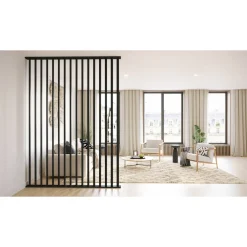 Maestro Splitt Roomdivider Lamel - Matte Black - 277x12cm - 36mm