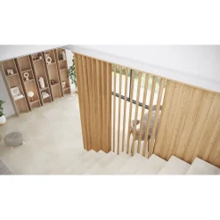 Maestro Splitt Roomdivider Lamel - Pepper Oak - 277x12cm - 36mm