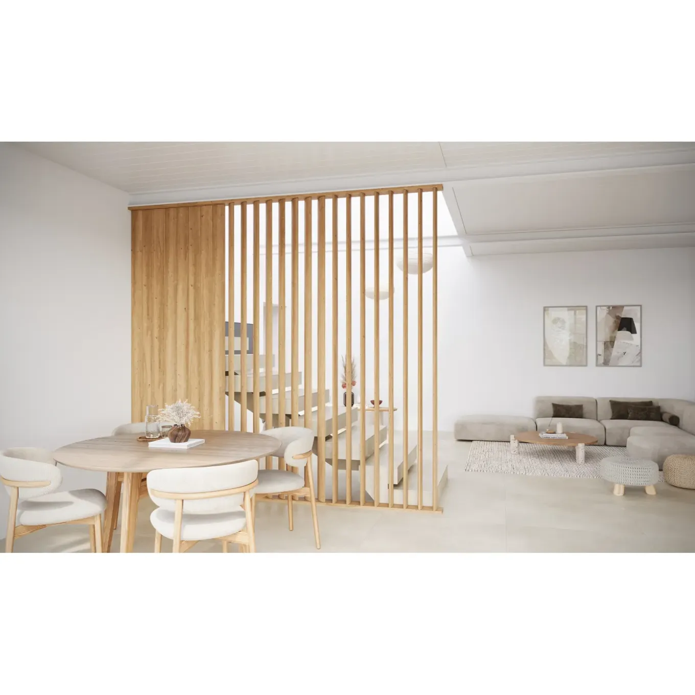 Maestro Splitt Roomdivider Lamel - Pepper Oak - 277x12cm - 36mm
