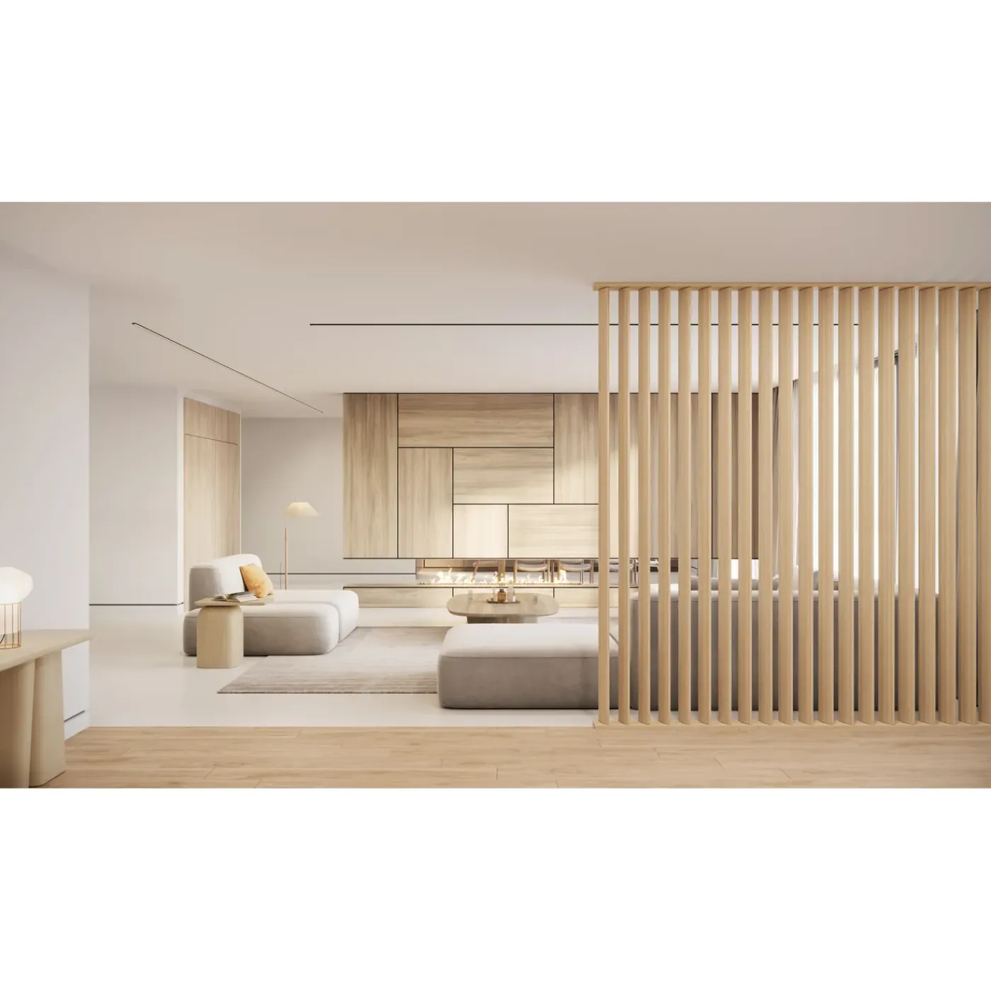 Maestro Splitt Roomdivider Vloer- en Plafondprofielset - Natural Oak - 100x12cm - 25mm
