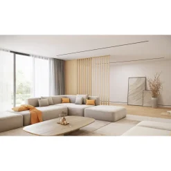 Maestro Splitt Roomdivider Vloer- en Plafondprofielset - Natural Oak - 100x12cm - 25mm