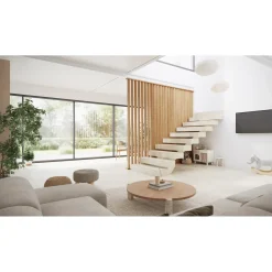 Maestro Splitt Roomdivider Vloer- en Plafondprofielset - Pepper Oak - 100x12cm - 25mm