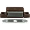 Magneetsnapper 4kg bruin metalen voorplaat 6 stuks