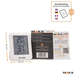Maka Digitale Hygrometer - Thermometer Binnen - Luchtvochtigheidsmeter