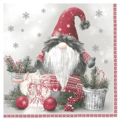 Maki Kerst Thema Servetten - 20x St - 33 X 33 Cm - Gnoom