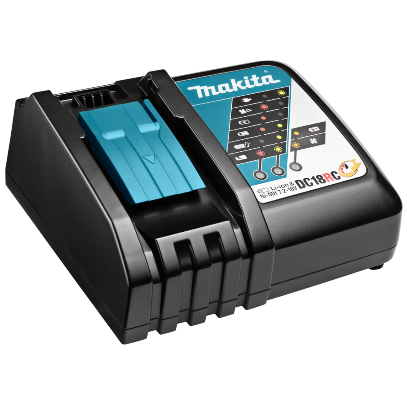 Makita Batterijlader LXT DC18RC - Snellader - 9,6V-18V - Zwart