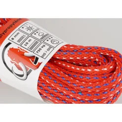 Mamutec Touw Paraloc - Polypropyleen - UV-bestendig - 8mm x 10m - Rood-blauw-wit