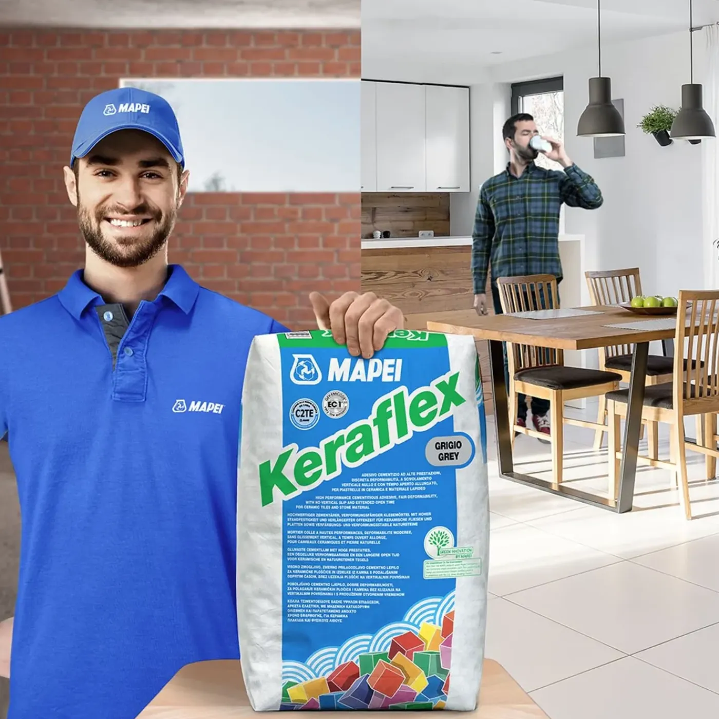 Mapei Keraflex Tegellijm - Flexibele Cementlijm Voor Wand & Vloer - Binnen & Buiten