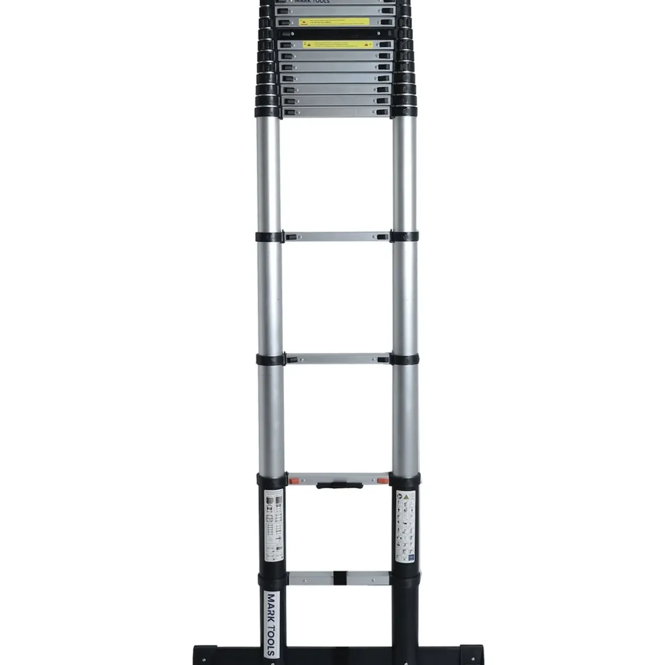 MARK TOOLS PRO Telescoopladder - 5,20 meter - met Stabilisatie Balk en Soft closing