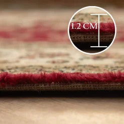 Muratap Marrakesh Oosters Vloerkleed Nimrud Rood - 240x340 Cm