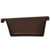 Martens eindstuk voor bakgoot - PVC - Bruin - 125mm - Links